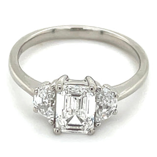 Naia - Platinum 1.55ct Laboratory Grown Three Stone Diamond Engagement Ring