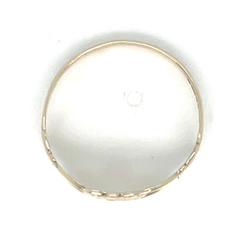 Vintage 9ct Yellow Gold Dashed Claddagh Ring