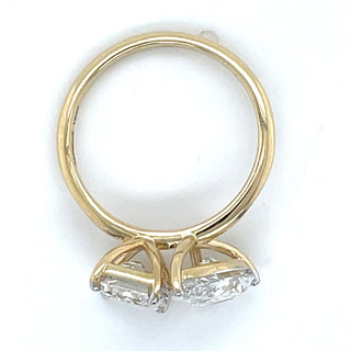 Estelle - 14ct Yellow Gold 3.37ct Laboratory Grown Toi Et Moi Diamond Engagement Ring