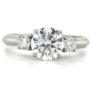 Anna - Platinum 1.23ct Laboratory Grown Three Stone Round Brilliant Diamond Engagement Ring