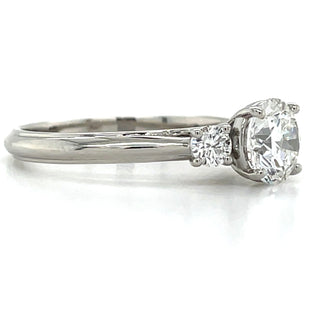 Anna - Platinum 1.23ct Laboratory Grown Three Stone Round Brilliant Diamond Engagement Ring