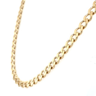 Vintage 9ct Yellow Gold 20" Curb Chain