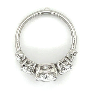 Madeline - Platinum Oval Laboratory Grown 3.64ct Diamond Five Stone Ring