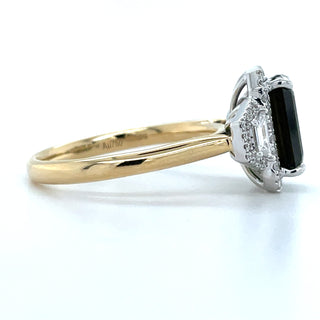 18ct Yellow Gold Earth Grown 2.37ct Tourmaline &0.46ct Diamond Ring