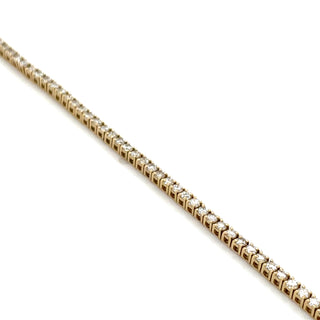 14ct Yellow Gold 1.75ct Laboratory Grown Diamond Tennis Bracelet