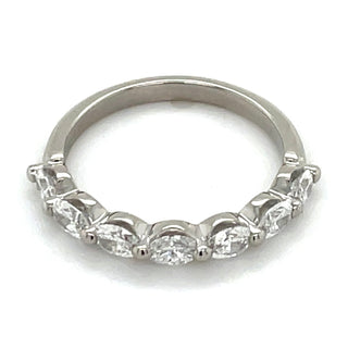 Platinum 1ct Laboratory Grown Diamond Horizontal Oval Ring