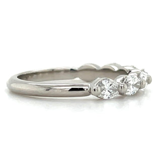 Platinum 1ct Laboratory Grown Diamond Horizontal Oval Ring