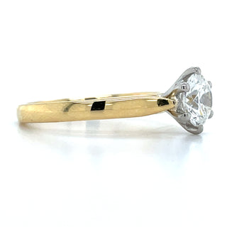 Bronagh - 18ct Yellow Gold 1.00ct 6 Claw Solitaire Earth Grown Diamond Engagement Ring
