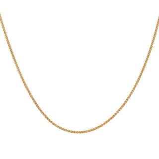 9ct Yellow Gold Light Double Spiga Chain