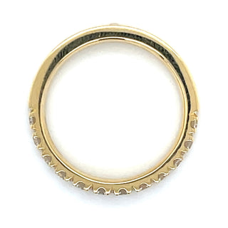 18ct Yellow Gold Laboratory Grown Diamond Castle Set Wedding Band