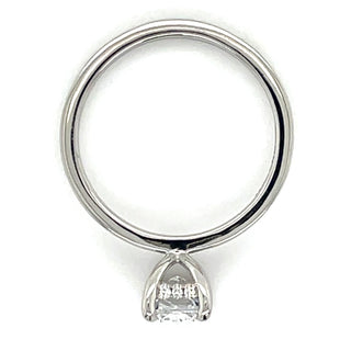 Aoibhinn - Platinum 1.65ct Laboratory Grown Elongated Cushion Cut Diamond Engagement Ring With Hidden Halo