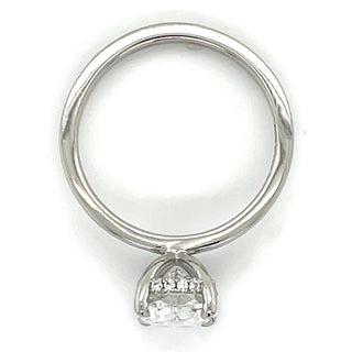 Aoibhinn - Platinum 2.73ct Laboratory Grown Elongated Cushion Cut Diamond Engagement Ring With Hidden Halo