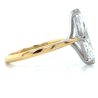 Margot - 18ct Yellow Gold 2.56ct Laboratory Grown Marquise Solitaire Diamond Engagement Ring