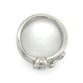 Platinum 1.12ct Earth Grown Scattered Bezel Set Diamond Band