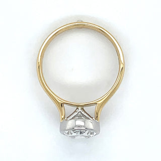 Isabelle - 18ct Yellow Gold 3.06ct Laboratory Grown Oval Diamond Bezel Set Solitaire Engagement Ring