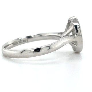 Mila - Platinum 2.51ct Laboratory Grown Oval Cut Bezel Set Diamond Solitaire Engagement Ring