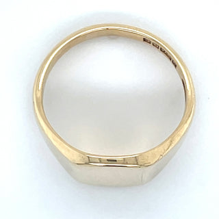 Vintage 9ct Yellow Gold Rectangular Signet Ring