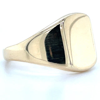 Vintage 9ct Yellow Gold Rectangular Signet Ring
