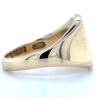 Vintage 9ct Yellow Gold Rectangular Signet Ring
