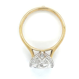 Alina - 18ct Yellow Gold 4ct Laboratory Grown Six Claw Round Brilliant Diamond Solitaire Engagement Ring