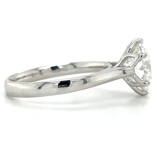 Renée - Platinum 2.59ct Laboratory Grown Six Claw Round Brilliant Diamond Solitaire Engagement Ring