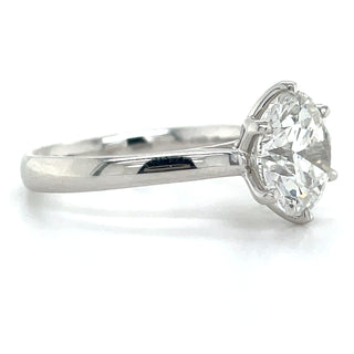 Renée - Platinum 3.00ct Laboratory Grown Six Claw Round Brilliant Diamond Solitaire Engagement Ring