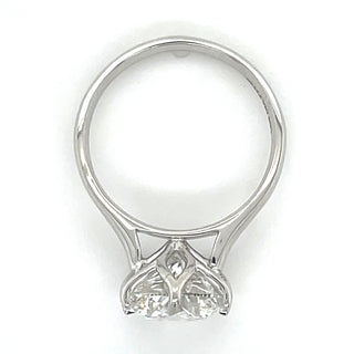 Renée - Platinum 4.05ct Laboratory Grown Six Claw Round Brilliant Diamond Solitaire Engagement Ring