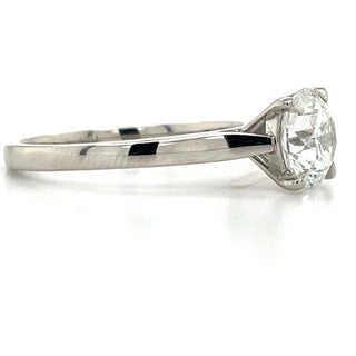 Belle - Platinum Laboratory Grown 1.50ct Round Solitaire Diamond Engagement Ring