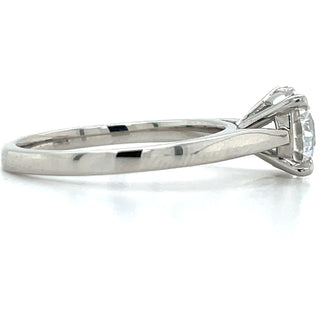 Belle - Platinum Laboratory Grown 1.50ct Round Solitaire Diamond Engagement Ring