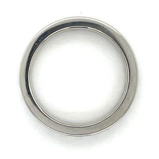 Platinum 4m Off-Set Castle Laboratory Grown Diamond Band