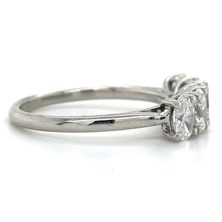 Platinum 1.23 - 1.35ct Oval Five Stone Laboratory Grown Diamond Ring