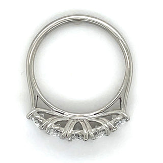 Platinum 2.00ct Oval Five Stone Laboratory Grown Diamond Ring