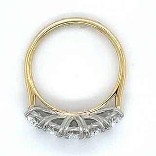 18ct Yellow Gold 2.00ct Oval Five Stone Laboratory Grown Diamond Ring