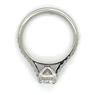 Brooks - Platinum Laboratory Grown 1.20ct Round Solitaire Engagement Ring With Castle Set Shoulders