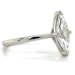Imogen - Platinum 2.02ct Marquise Laboratory Grown Diamond Solitaire Engagement Ring