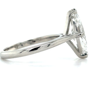Imogen - Platinum 2.02ct Marquise Laboratory Grown Diamond Solitaire Engagement Ring