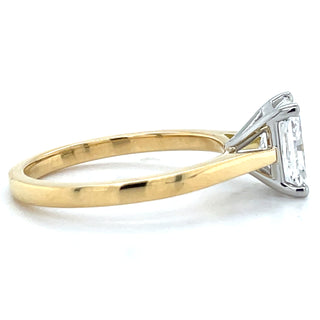 Gabriella - 18ct Yellow Gold 1.22ct Laboratory Grown Solitaire Radiant Diamond Engagement Ring