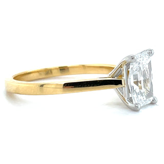 Gabriella - 18ct Yellow Gold 1.27ct Laboratory Grown Solitaire Radiant Diamond Engagement Ring