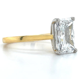 Gabriella - 18ct Yellow Gold 2.50ct Laboratory Grown Solitaire Radiant Diamond Engagement Ring