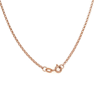 9ct Rose Gold 18" Round Belcher Link Chain