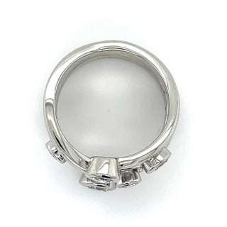 Platinum 1.45ct Laboratory Grown Scattered Bezel Set Diamond Band