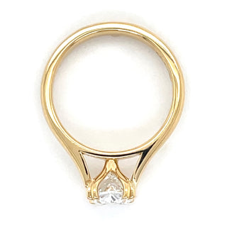 Caitlin - 18ct Yellow Gold Double Claw 2.00ct Laboratory Grown Oval Cut Solitaire Diamond Engagement Ring