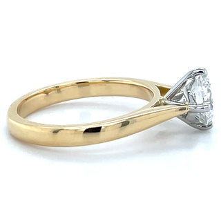 Rosa - 18ct Yellow Gold 1.07ct Laboratory Grown Round Solitaire Diamond Engagement Ring