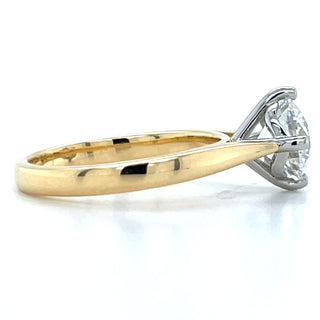 Rosa - 18ct Yellow Gold 1.50ct Laboratory Grown Round Solitaire Diamond Engagement Ring