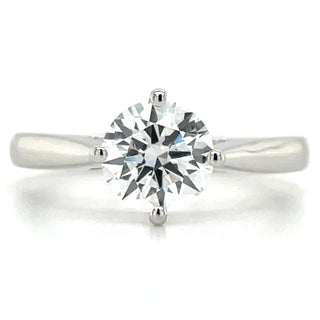 Vera - Platinum 1.01ct Laboratory Grown Round Brilliant Solitaire Engagement Ring