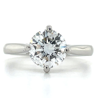 Vera - Platinum 1.54ct Laboratory Grown Round Brilliant Solitaire Engagement Ring