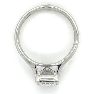 Olive - Platinum 2.60ct Laboratory Grown Emerald Cut Bezel Set Diamond Solitaire Engagement Ring