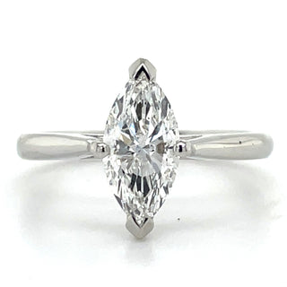 Imogen - Platinum 1.01ct / 1.03ct Marquise Laboratory Grown Diamond Solitaire Engagement Ring