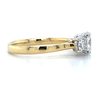 Abilene - 18ct Yellow Gold 1.48ct Laboratory Grown Three Stone Round Diamond Engagement Ring