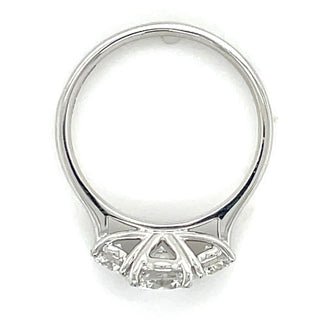 Phoebe - Platinum 1.55ct Laboratory Grown Three Stone Round Diamond Engagement Ring